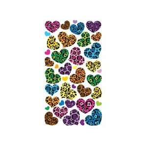  Sparkler Classic Stickers Animal Print Hearts