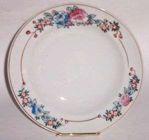MADE IN OCCUPIED JAPAN SOUP DISH FLOWER PATTERN  