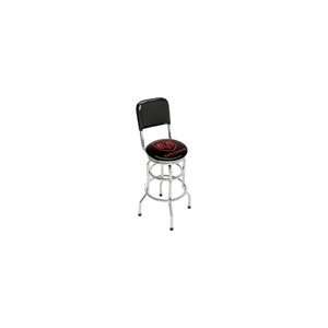  Dodge Ram Barstool With 2 Foot Rings and Chrome Seat Ring 