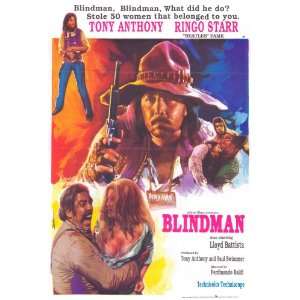 Blindman Movie Poster (27 x 40 Inches   69cm x 102cm) (1972) Style B 