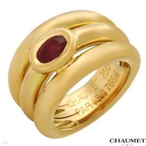   Chaumet Luxury Ring with Rubies Made of 18K Gold (Size 4.5) Chaumet