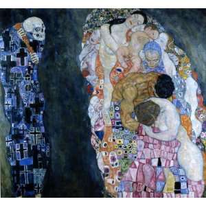 Oil Painting Reproductions, Art Reproductions, Gustav Klimt, Death and 
