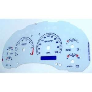    Nu Image WG105 White Gauge Face for Chevy and GMC Automotive