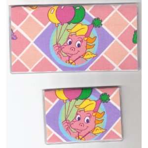  Checkbook Cover Dragontales Cassie Fabric 