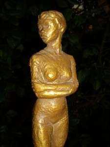 FRED PRESS~Mid Century Modern Small Sculptural Female Forn Statue 