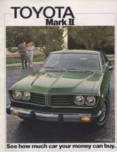 1975 Toyota Mark II Corona Sales Brochure Book Rare  