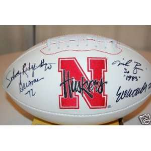 RODGERS,ROZIER,CROUCH Signed NEBRASKA FOTO Football   Autographed 