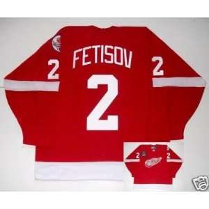   FETISOV Red Wings Jersey 1998 CUP PATCH   XX Large