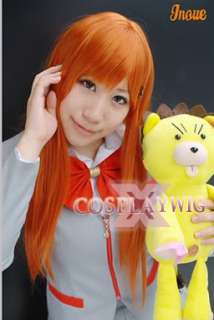 Bleach OrIhime Inoue New Cosplay Long Straight Orange Hair Wig X074 