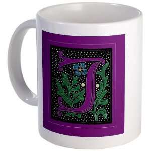  J Fleur de lis Fleur de lis Mug by  Kitchen 