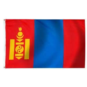  Mongolia Flag 3X5 Foot E Poly Patio, Lawn & Garden