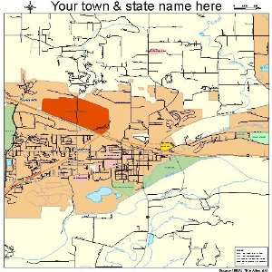  Street & Road Map of Monroe, Washington WA   Printed 