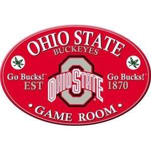  Ohio State OSU Buckeyes Oval Game Room Wall Sign/Plaque 