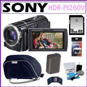 com Sony HDR PJ260V 16GB HD Handycam Camcorder and Built in Projector 