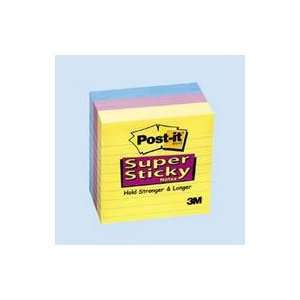 Super Sticky Ruled Note Pads, 4 x 4, Daffodil, 180 Sheets/Pad, 3 Pads 