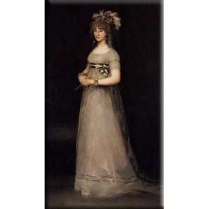  Portrait of the Countess of Chinchón 9x16 Streched Canvas 