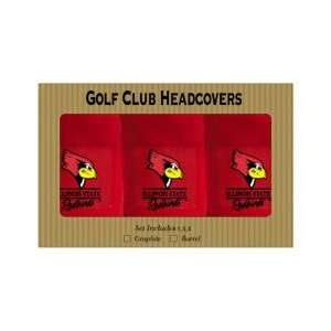 Illinois State Redbirds 3 Pack Golf Club Head Cover  