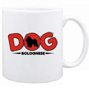 New  Bolognese / Silhouette   Dog  Mug Dog 