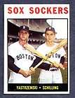 1964 TOPPS BASEBALL SOX SOCKERS W CARL YASTRZEMSKI CHUCK SCHILLING 182 