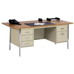  Sandusky Lee DP7236/DD100 Double Pedestal Desk W/ Center 