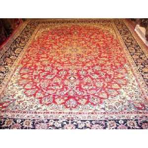  10x15 Hand Knotted Isfahan/Esfahan Persian Rug   102x150 