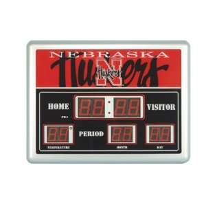 College Scoreboard Clock Thermometer Choice/Team  Sports 