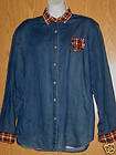 Maggie and Max Denim Shirt   Size Medium  