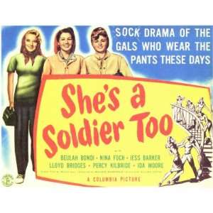  Shes a Soldier Too   Movie Poster   11 x 17