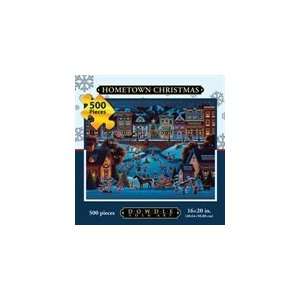   Dowdle Folk Art Hometown Christmas 500pc 16x20 Puzzles Toys & Games