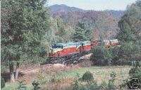 Great Smoky Mountain Railway #777 Train Postcard  