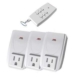  (3) Wireless Christmas Light Controllers with (1) Remote 