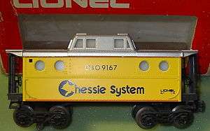 Vintage Lionel 9167 C&O CHESSIE SYSTEM LIGHTED CABOOSE O Scale  