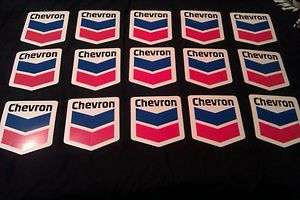 Huge Lot of Chevron racing stickers, oilfield sticker, Chevron racing 