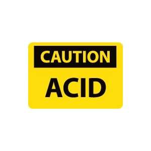  OSHA CAUTION Acid Safety Sign