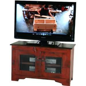 40 Henegar TV Stand with Rusty Mesh Doors 