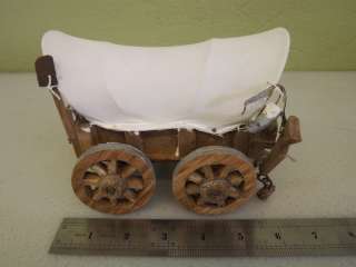   Western Wooden Hand Made Conestoga Small Model Covered Toy Wagon