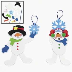  Dangling Snowman On Snowflake Ornament Craft Kit   Craft 