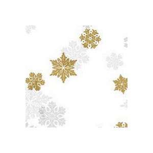  Gold Shimmer Snowflakes Self Sealing Cellophane Bags 9 x 