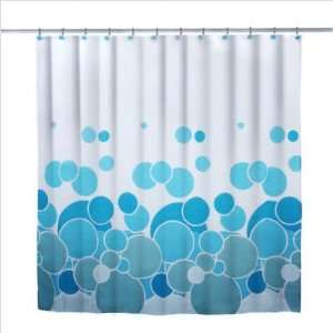  Elite Home Fashions Shower Curtain and Hook Sets   Blue 