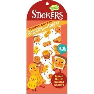  Scratch & Sniff Peanut Butter Scented Stickers Toys 