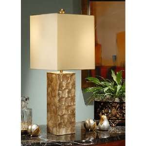 Wildwood Lamps 11775 Capiz Shell Column 1 Light Table Lamps in Hand 