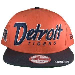  Detroit Tigers Orange Snapback