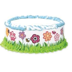   Flowers Image Designer Prints Cake Decoration Strips 