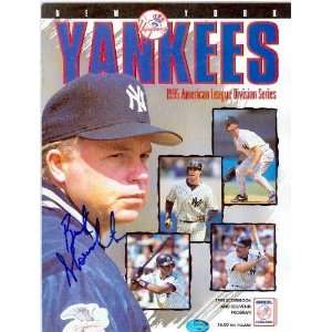   League Division Series Program autographed by Buck Showalter   Manager