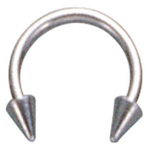   Circular Horseshoe Barbell with two 3 mm Cones (Package of 10 Pieces