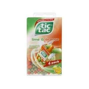 Tic Tac Lime and Orange 4 Bag   Pack of 6  Grocery 