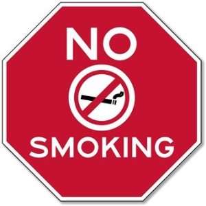  No Smoking STOP Sign   12x12