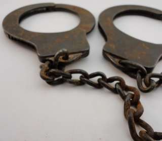 Harvard Lock Company Vintage Handcuffs. No Keys, Nice Shape.