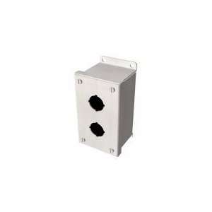  RITTAL PB02225M14 Pushbutton Enclosure,2 Hole, 22mm,304 SS 