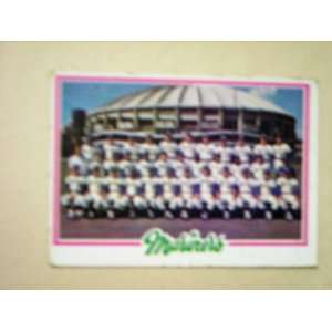 SEATTLE MARINERS 1978 #499 TEAM CARD